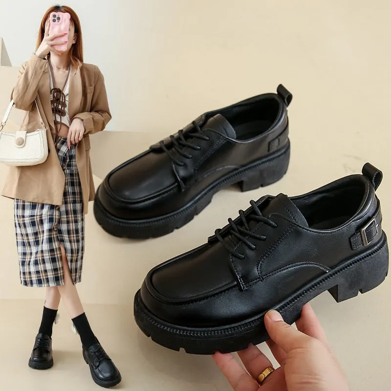 2023 Autumn Patent Leather Loafers Shoes for Women British Style Tassels Slip-On Office Shoes Woman Solid Color Non-Slip Shallow