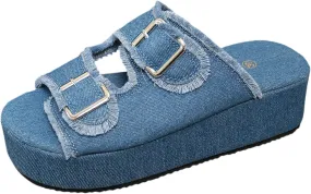 Arch Support Sandals Women's Casual Fashion Solid Color Summer Flats Shoes Open Toe Wide Width Orthotic Comfy Slipper