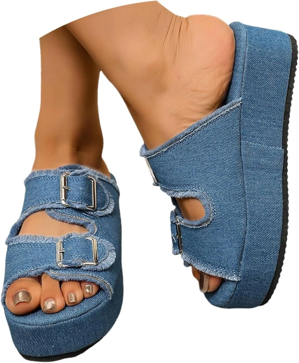 Arch Support Sandals Women's Casual Fashion Solid Color Summer Flats Shoes Open Toe Wide Width Orthotic Comfy Slipper
