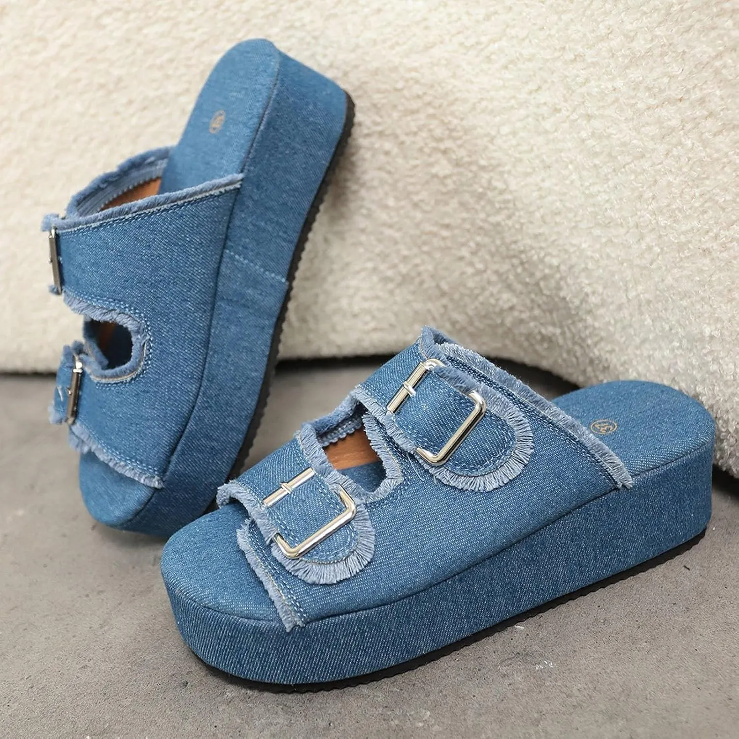 Arch Support Sandals Women's Casual Fashion Solid Color Summer Flats Shoes Open Toe Wide Width Orthotic Comfy Slipper