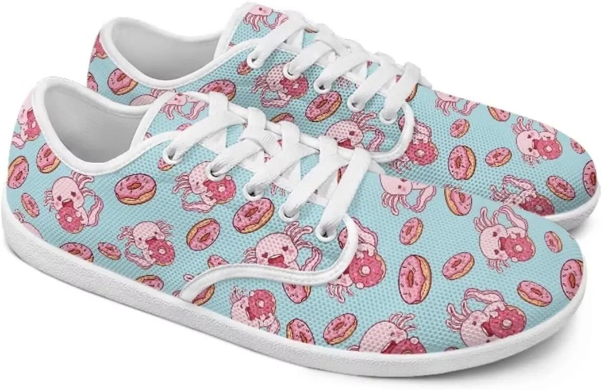 chaqlin Flats Shoes Women Dressy Comfortable Animal Print Lace Up Sneakers Comfortable Wide Barefoot Shoe Casual Walking Sneaker