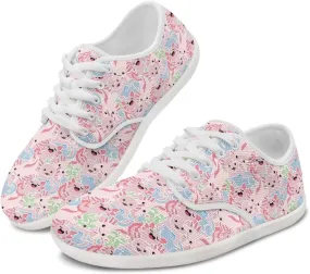 chaqlin Flats Shoes Women Dressy Comfortable Animal Print Lace Up Sneakers Comfortable Wide Barefoot Shoe Casual Walking Sneaker
