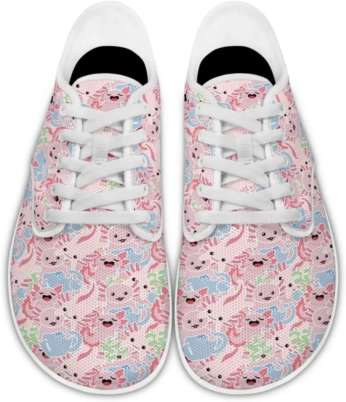chaqlin Flats Shoes Women Dressy Comfortable Animal Print Lace Up Sneakers Comfortable Wide Barefoot Shoe Casual Walking Sneaker
