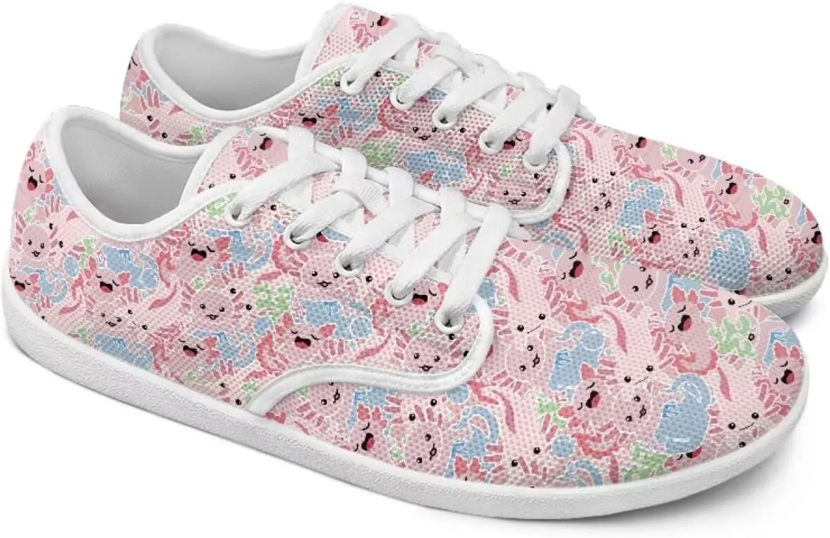 chaqlin Flats Shoes Women Dressy Comfortable Animal Print Lace Up Sneakers Comfortable Wide Barefoot Shoe Casual Walking Sneaker