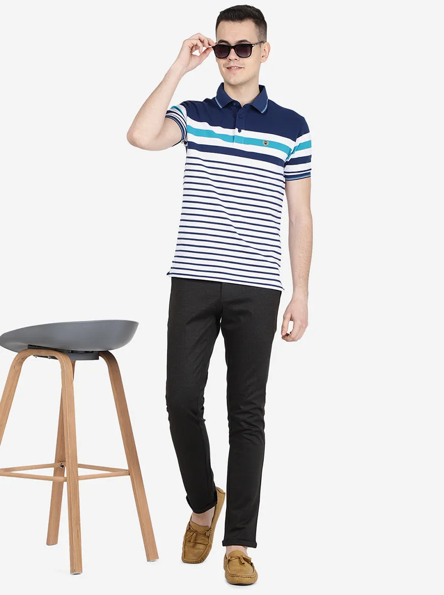 Cofee Solid Venice Fit Casual Trouser | Jadeblue
