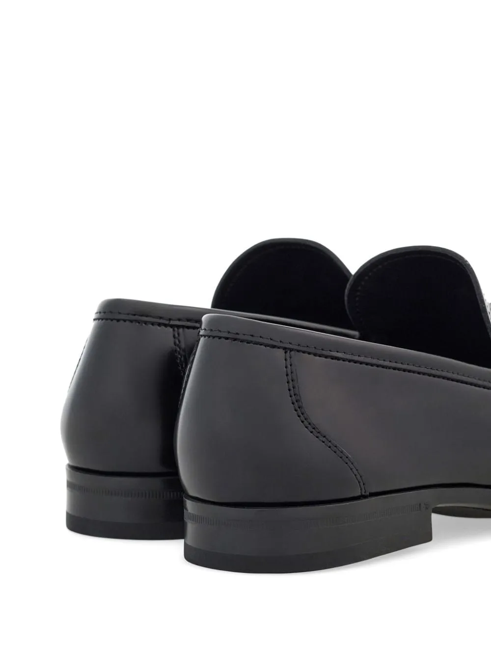 Gancini-plaque patent-finish loafers<BR/><BR/><BR/>