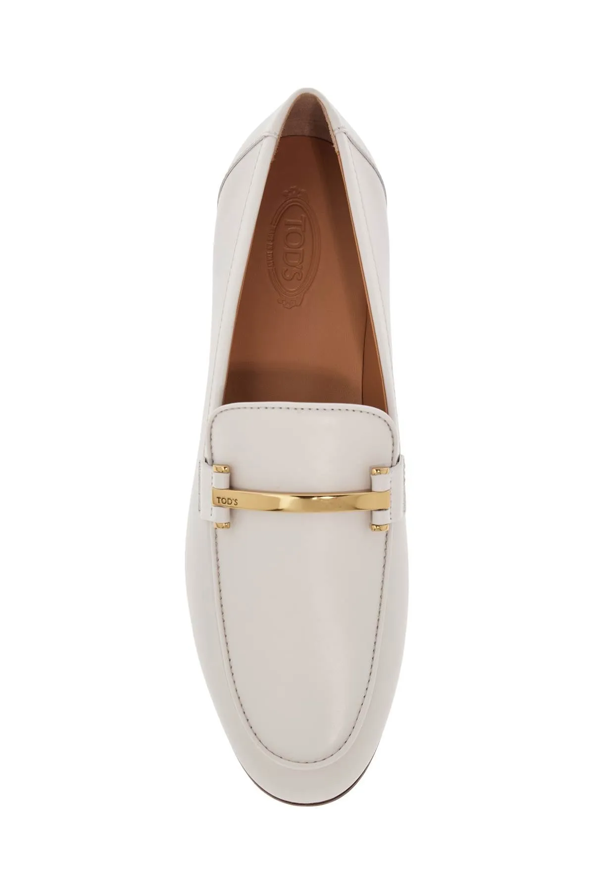 Gold Bar Leather Moccasins