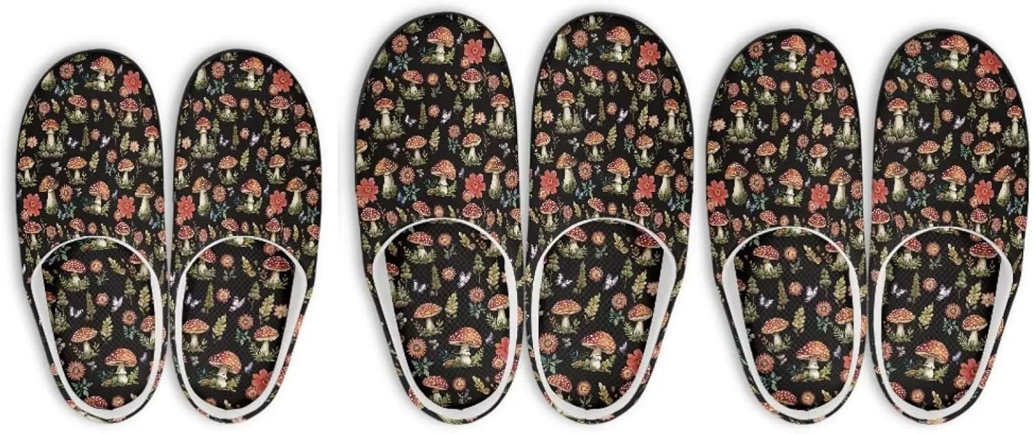 Jeiento Hummingbird Slippers for Women Non Slip Spa Slipper for Guest Comfy Hotel Shoes