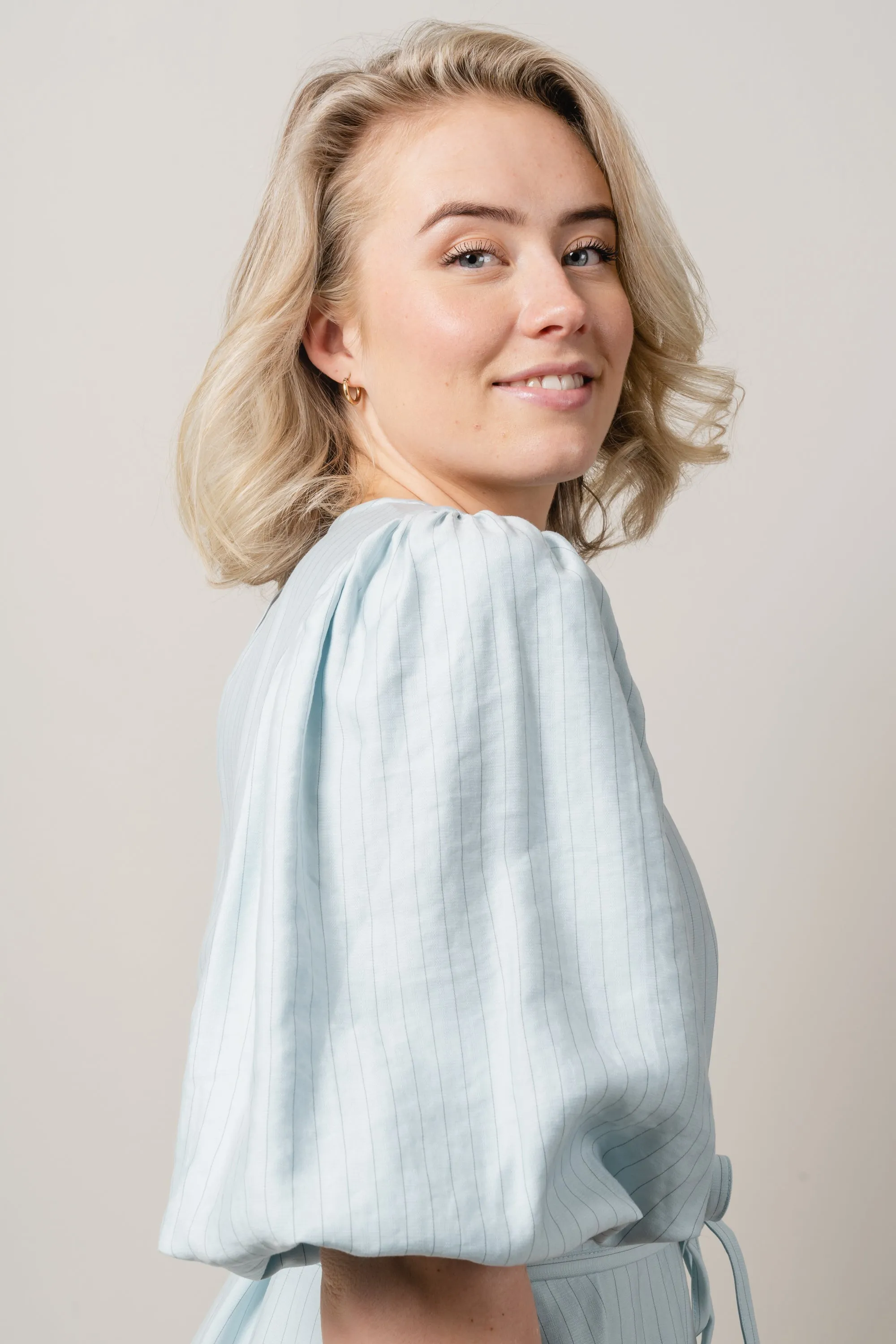 Joanita 3/4 Dress - Blue Stp