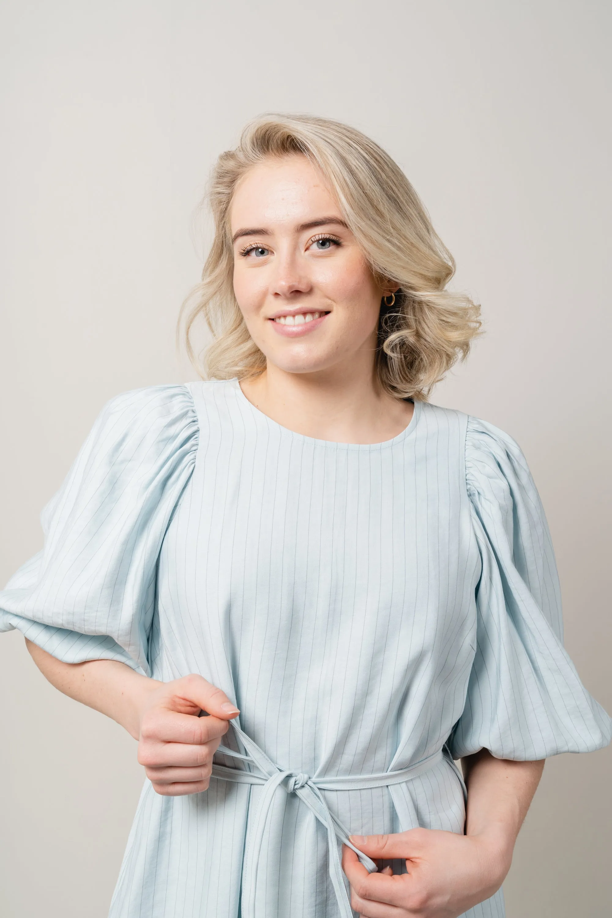 Joanita 3/4 Dress - Blue Stp