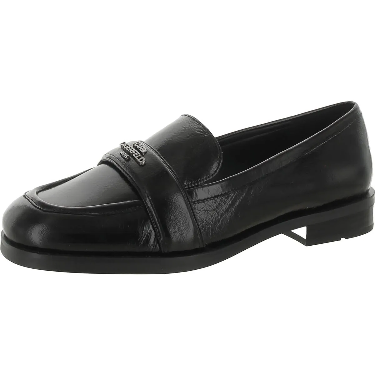 Karl Lagerfeld Paris Womens Madlen Leather Loafers