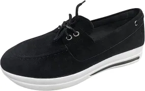 Ladmiple Sneakers For Women Slip On Wide Width Walking Shoes Platform Loafers Casual Dressy Summer Lace Up Flats Shoes