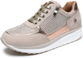 Lausiuoe Sneakers For Women Slip On Arch Support Casual Walking Shoes Fashion Lightweight Comfort Non-Slip Running Shoes