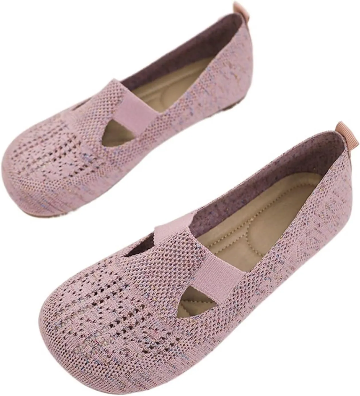 Loafers Casual Shoes Knits Sneakers Womens Dressy Loafers Slip On Shoes Comfort Casual Office Work Shoes Mocassins Shoes Flat Mother Shoe