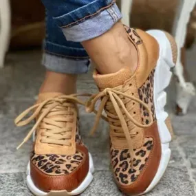 Luipaard Sneakers | Comfortabele damesschoenen met luipaardpatroon