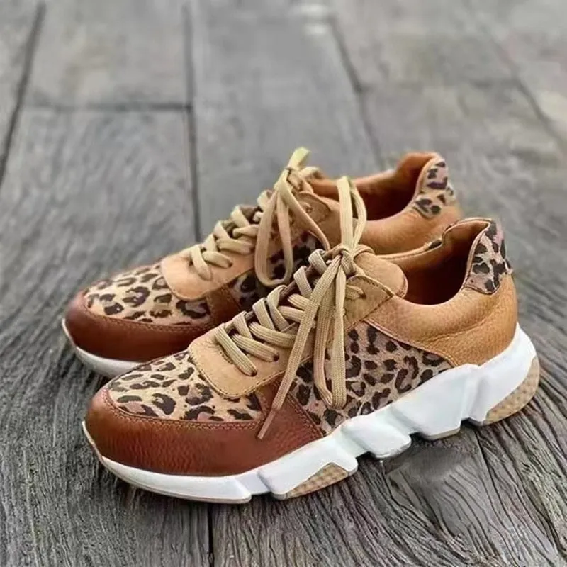 Luipaard Sneakers | Comfortabele damesschoenen met luipaardpatroon