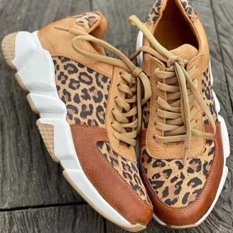 Luipaard Sneakers | Comfortabele damesschoenen met luipaardpatroon