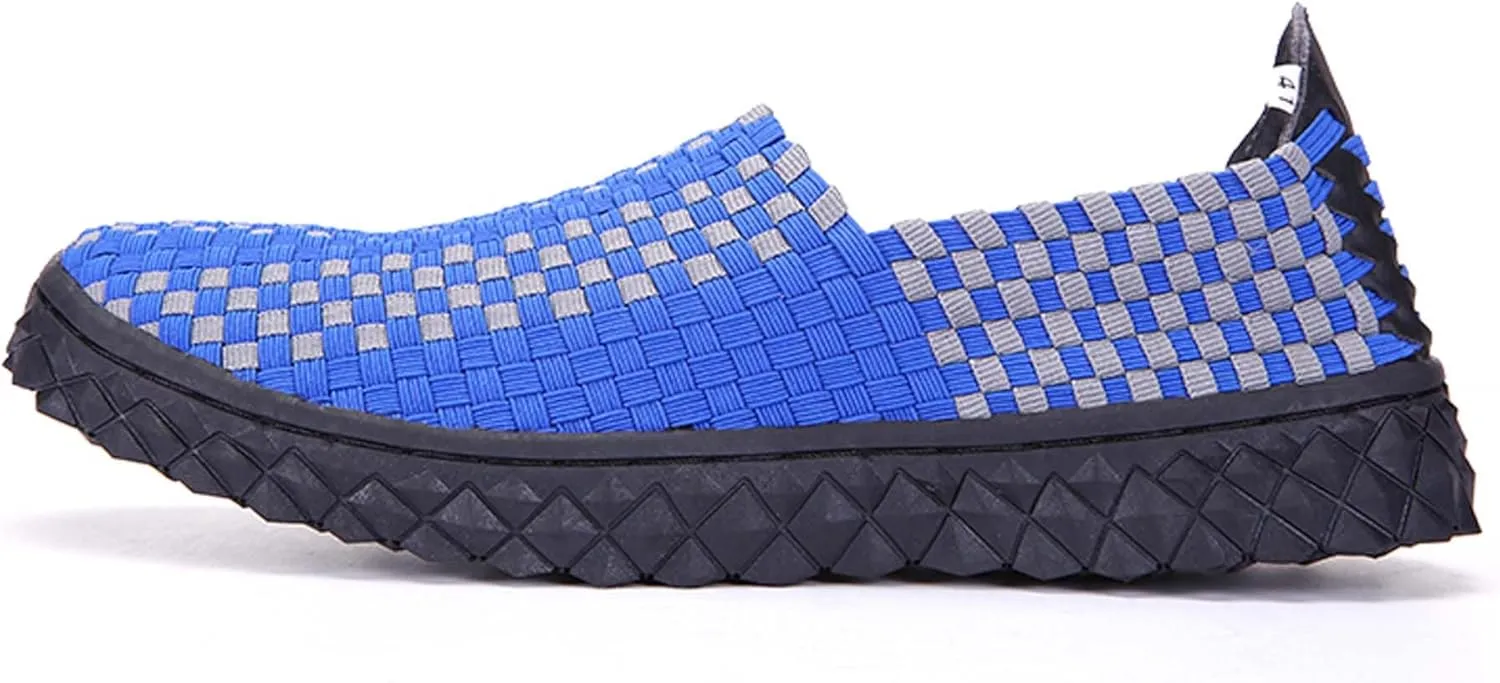 Men's Casual Walking Shoes,Hand Sewn,Women's Non-Slip Flat Shoes,Comfortable Summer Breathable Shoes,Fashion Sneakers - Comfortable Sandals，