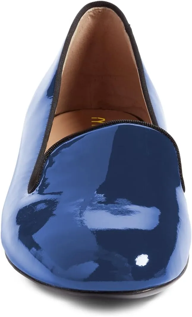 Milooey shoes Women's Comfortable Flat Loafers Comfortable Cute Round Toe Slip On Pumps Casual Flats Dress Shoes Size 4-16 US