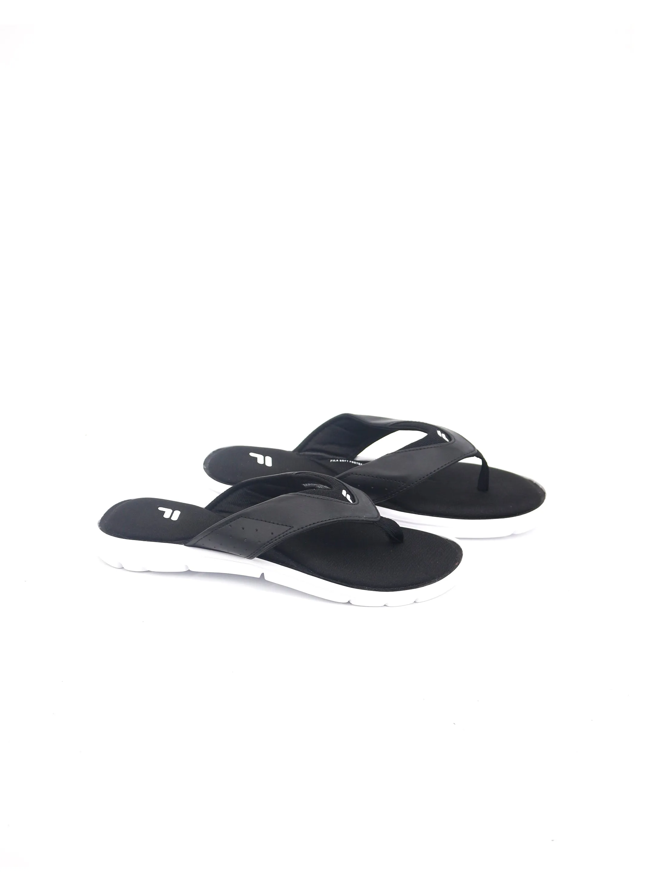 Women's Brand Logo Printed Comfy Flip Flop,Black