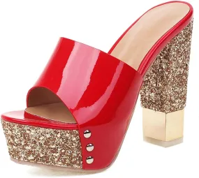 Womens High Heels Stilettos Round Toe Ankle Strap High Heel Sandal