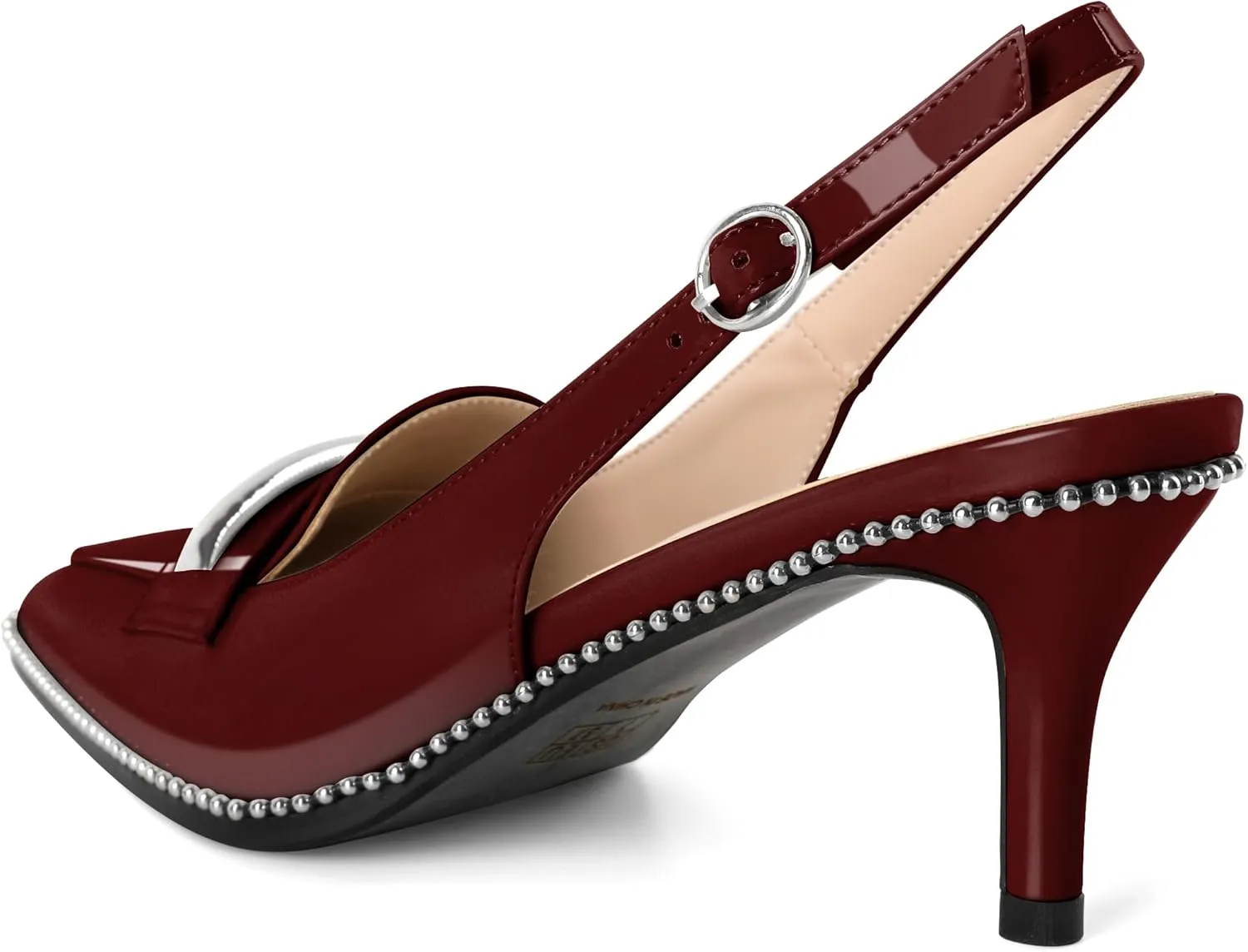 YODEKS Women's Slingback Heels Pointed Toe Low Heel 2.5" Loafers Shoes Size 5-13